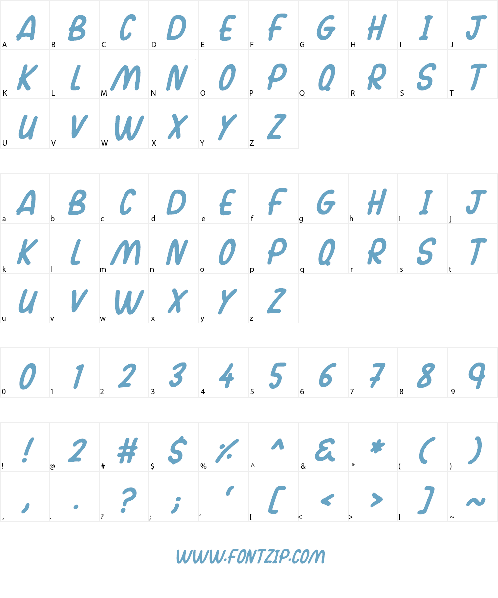 Walking Font Character